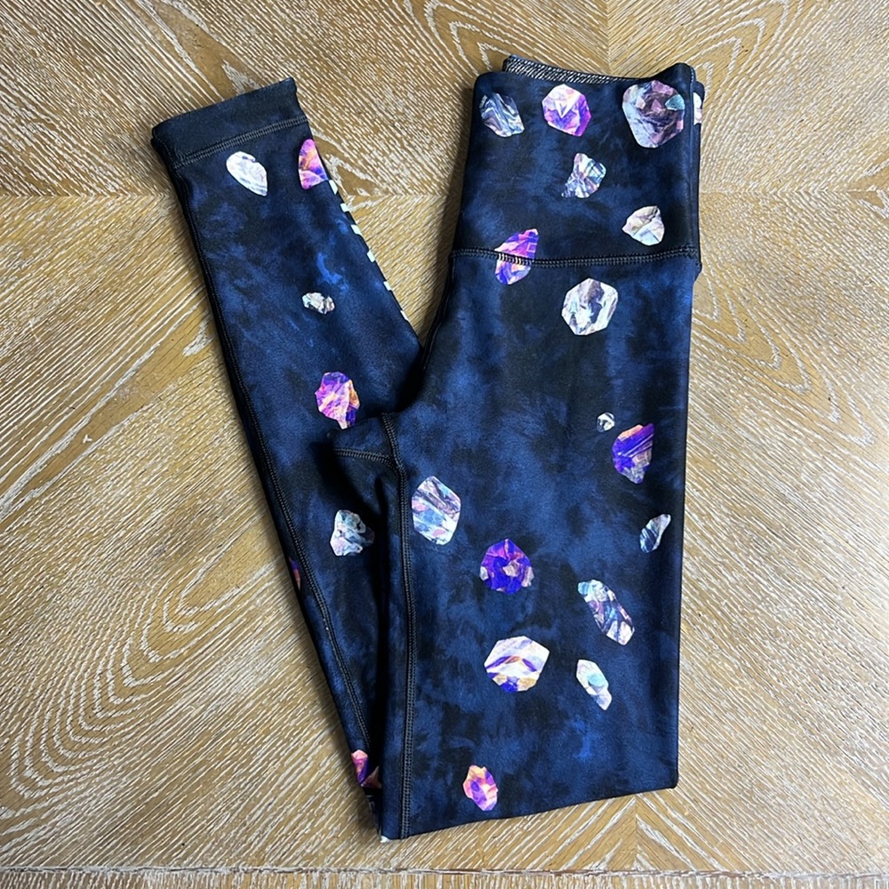 WITH PELOTON Blue Print Leggings XS